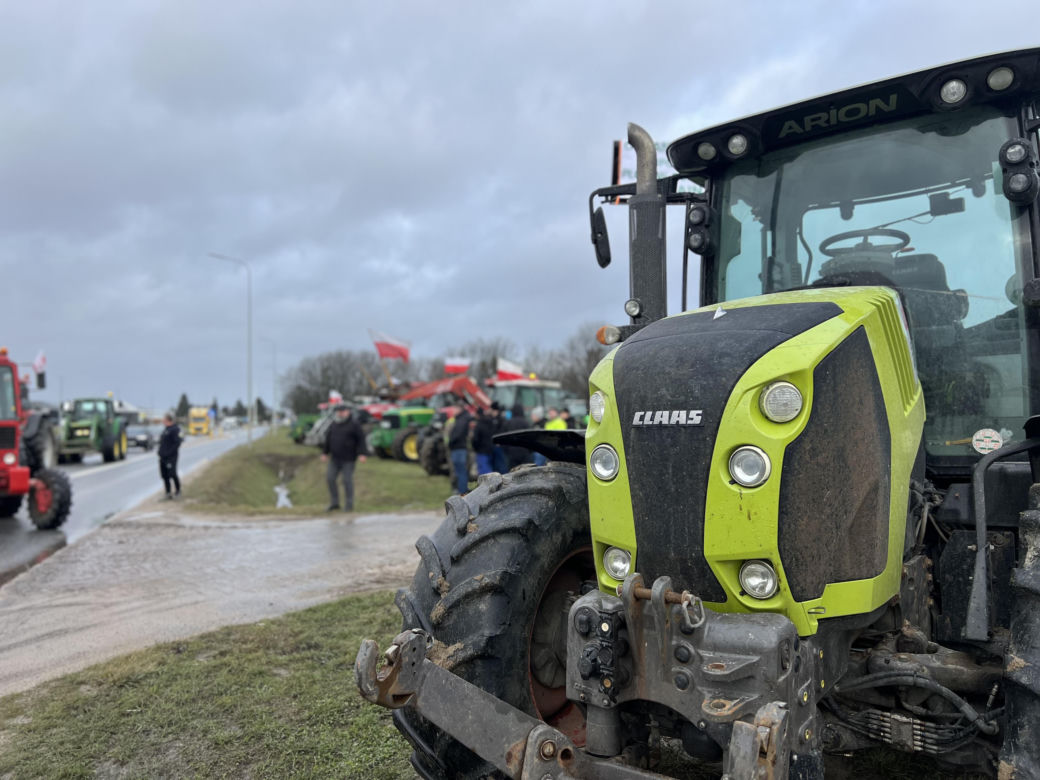 Protest rolników na Pomorzu. Kosakowo