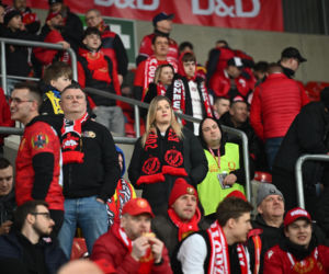 Widzew Łódź - Lech Poznań: Zdjęcia kibiców i zawodników z meczu 24. kolejki PKO BP Ekstraklasy