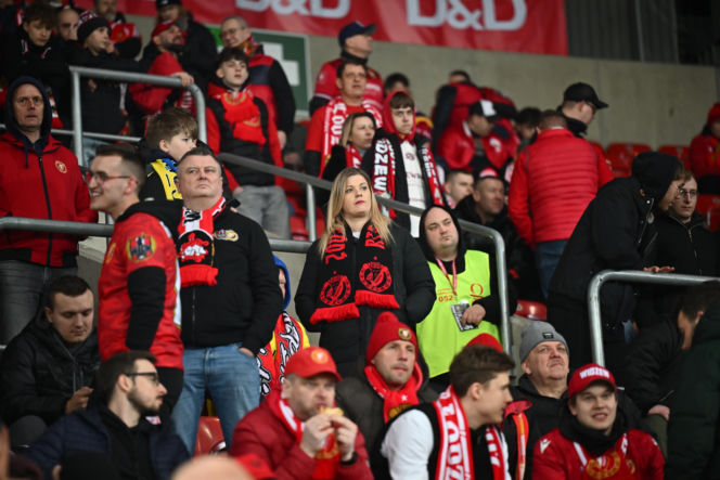 Widzew Łódź - Lech Poznań: Zdjęcia kibiców i zawodników z meczu 24. kolejki PKO BP Ekstraklasy