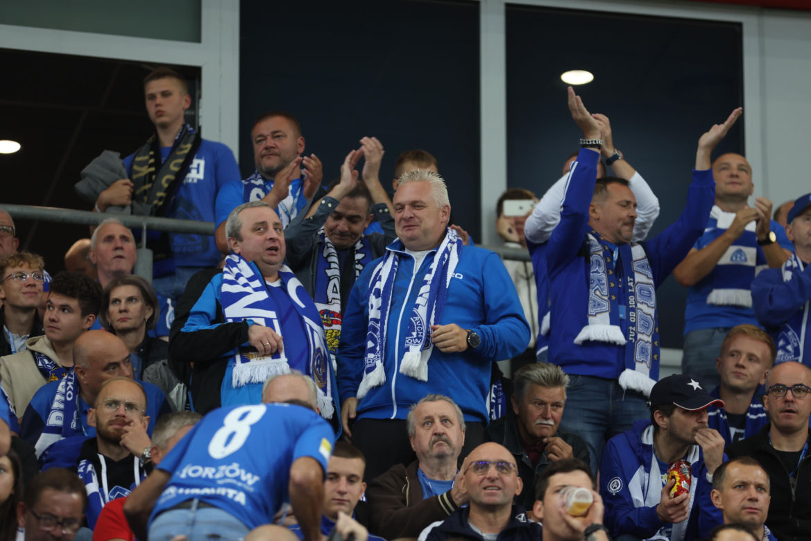 Kibice na meczu Ruch Chorzów - Stal Mielec