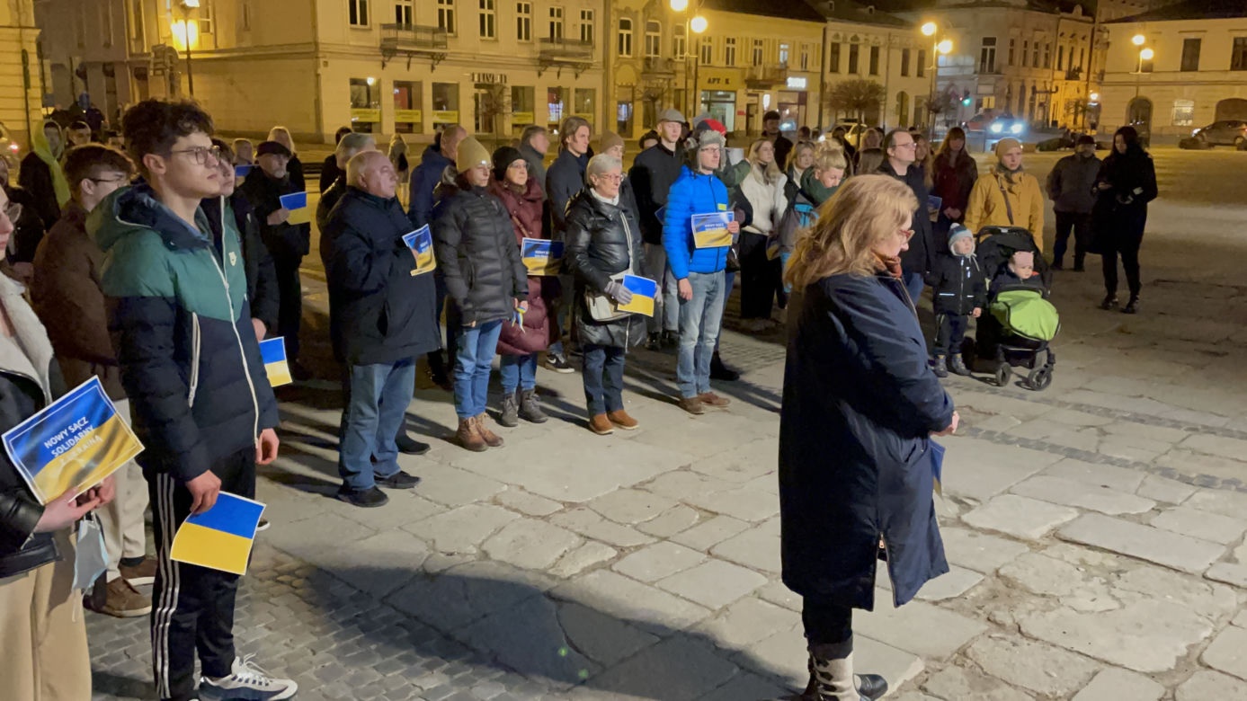 Nowy Sącz solidarny z Ukrainą