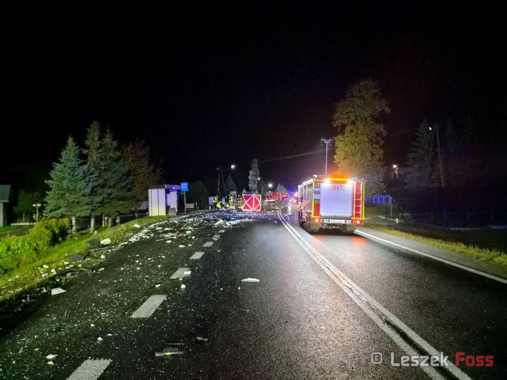 Tragiczny wypadek na drodze krajowej nr 9 w Krzyżanowicach niedaleko Radomia!