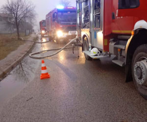 Strażacy z Łukowa i powiatu Łukowskiego mieli w weekend sporo pracy