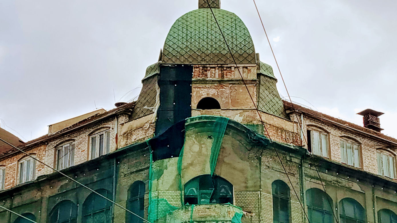Stara drukarnia u zbiegu ulic Dworcowej i Św. Ducha