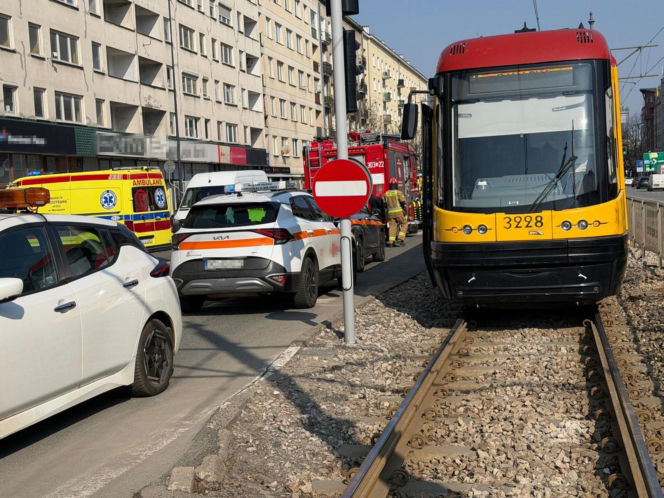 Zderzenie dwóch tramwajów na Ochocie. Są ranni