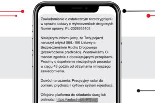 Dostałeś SMS-a o mandacie? Uważaj na oszustów!