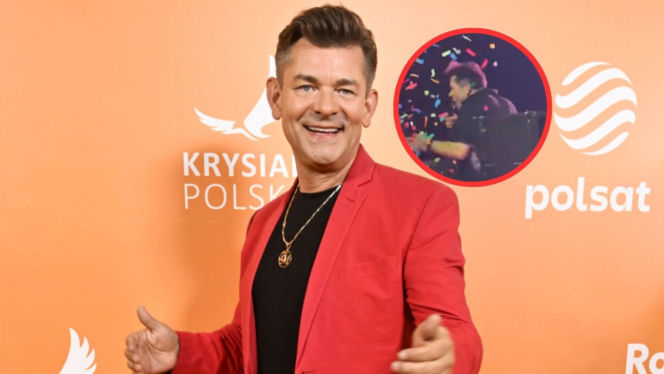 Zenek Martyniuk i wpadka na koncercie. Konfetti trafiło prosto w twarz!