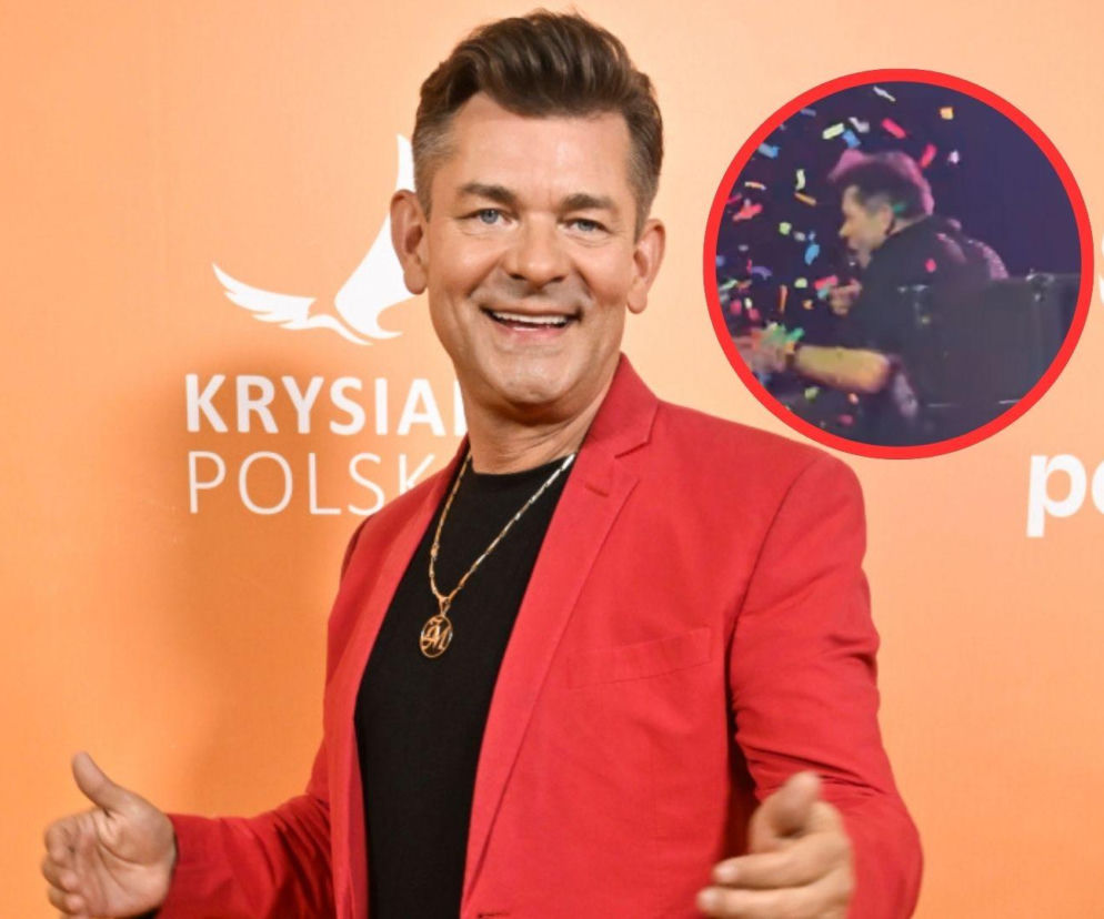 Zenek Martyniuk i wpadka na koncercie. Konfetti trafiło prosto w twarz!