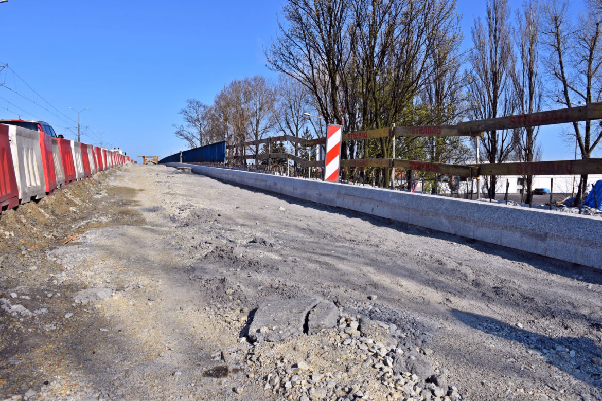 Przebudowa Estakady Pomorskiej - kwiecień 2021