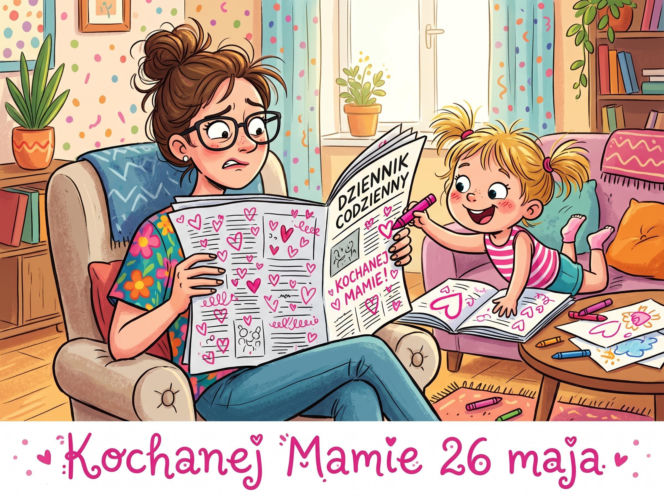 Śmieszna kartka na Dzień Matki