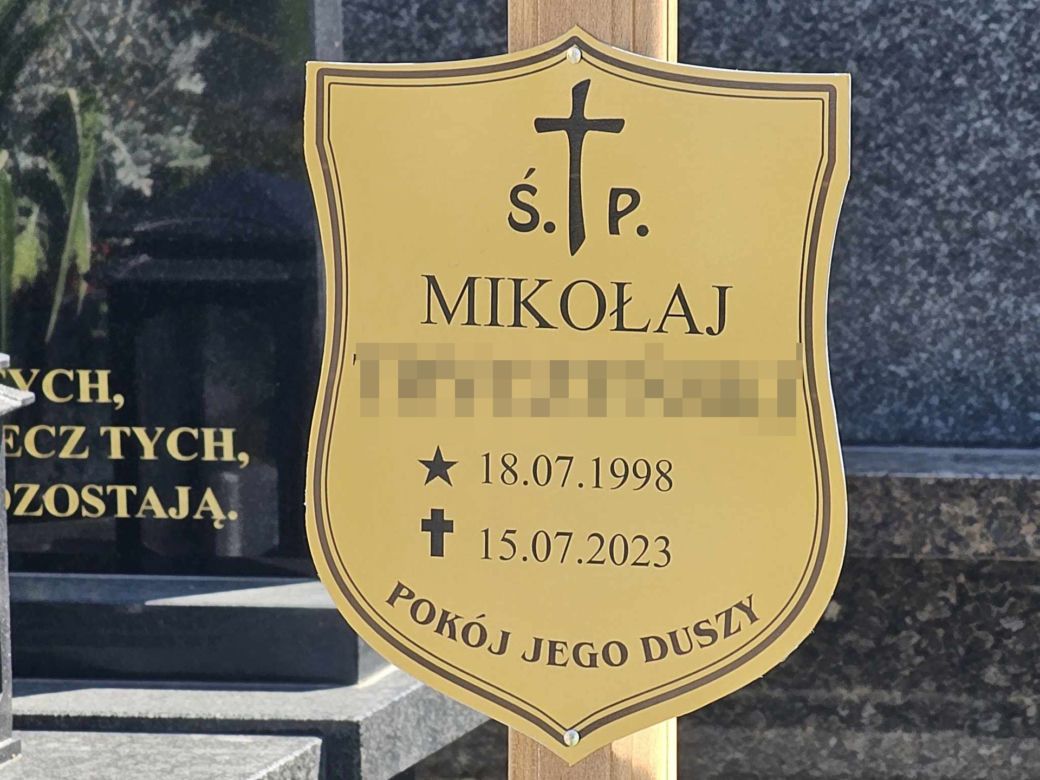  Bliscy pożegnali Mikołaja, który zginął przez pijanego kierowcę