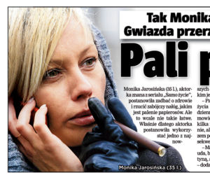 Jarosińska pali papierosa za 250 zł