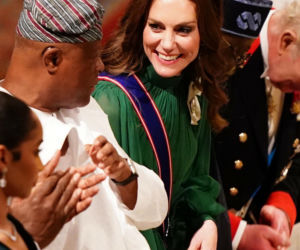 Wszyscy mówią o księżnej Kate. Na głowie ma tiarę Diany, w uszach kolczyki zmarłej królowej