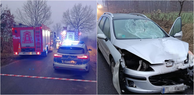 Koszmar na drodze! 54-latka nie miała szans w zderzeniu z autem