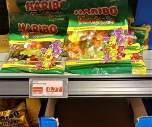 Żelki Haribo w polskich i niemieckich sklepach