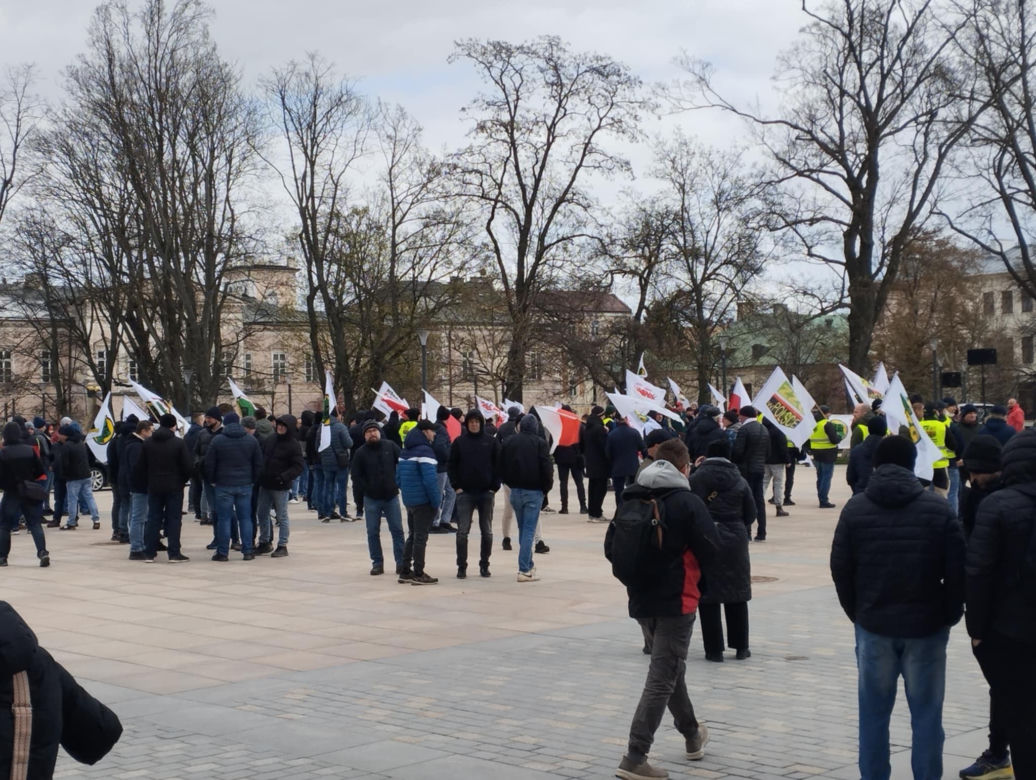 Protest górników w Lublinie
