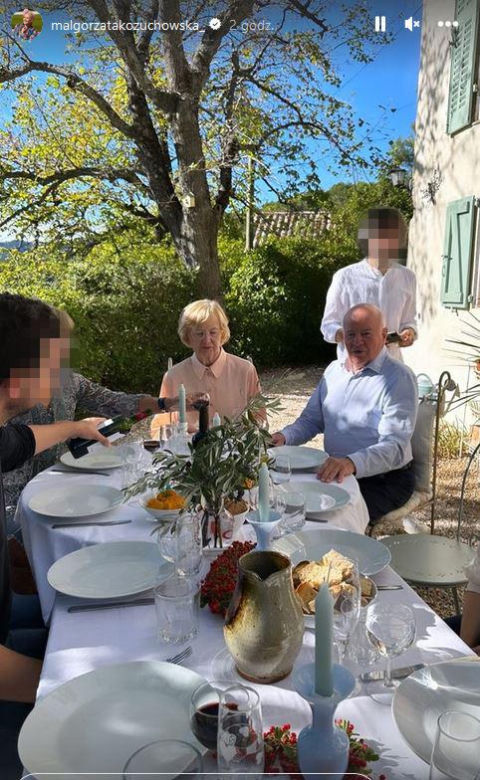 Małgorzata Kożuchowska z mamą i siostrami