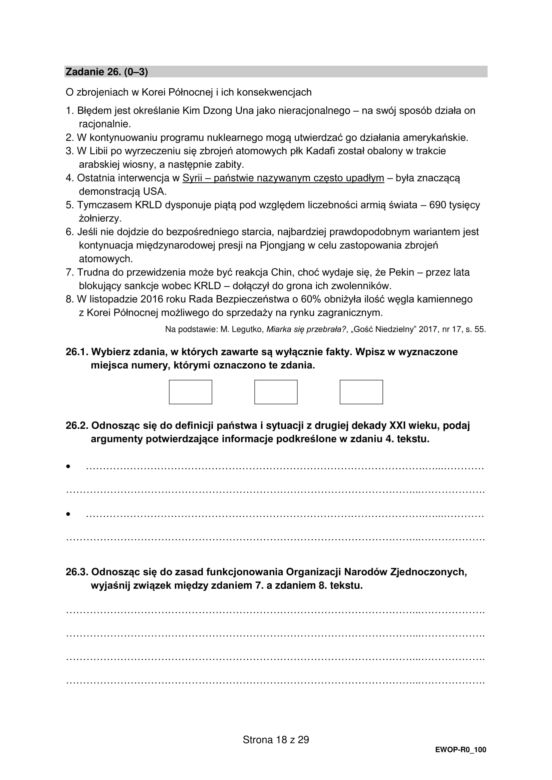 Matura 2022: WOS rozszerzony. Arkusze CKE, zadania, pytania. Poziom rozszerzony	