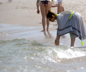 Marta Manowska na plaży