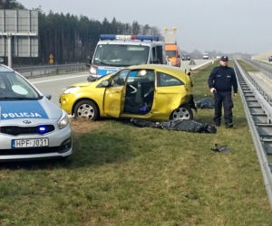 Wypadek na trasie S8 pod Tuszynem