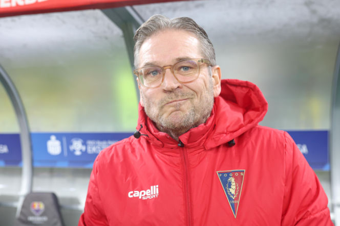 GKS Katowice - Pogoń Szczecin, zdjęcia kibiców i zawodników z meczu 17. kolejki PKO BP Ekstraklasy