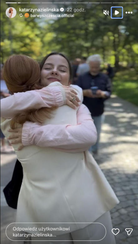 Barwy szczęścia. Katarzyna Zielińska na planie serialu