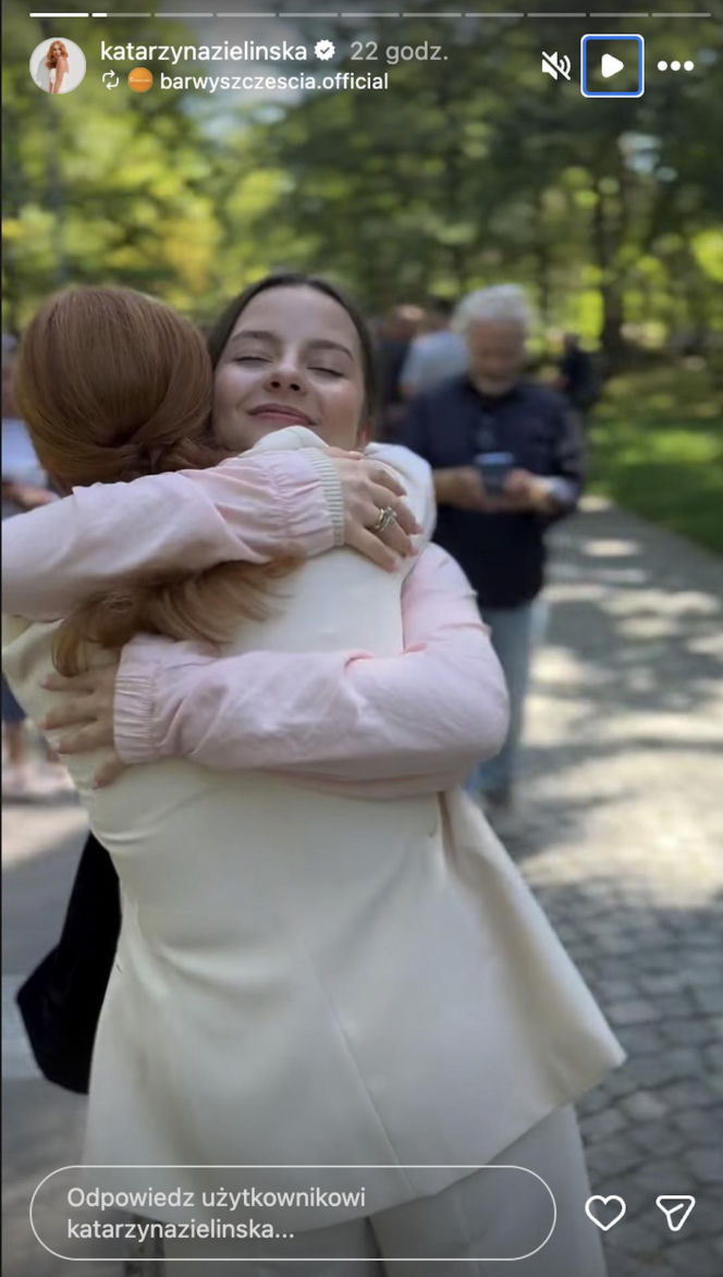 Barwy szczęścia. Katarzyna Zielińska na planie serialu