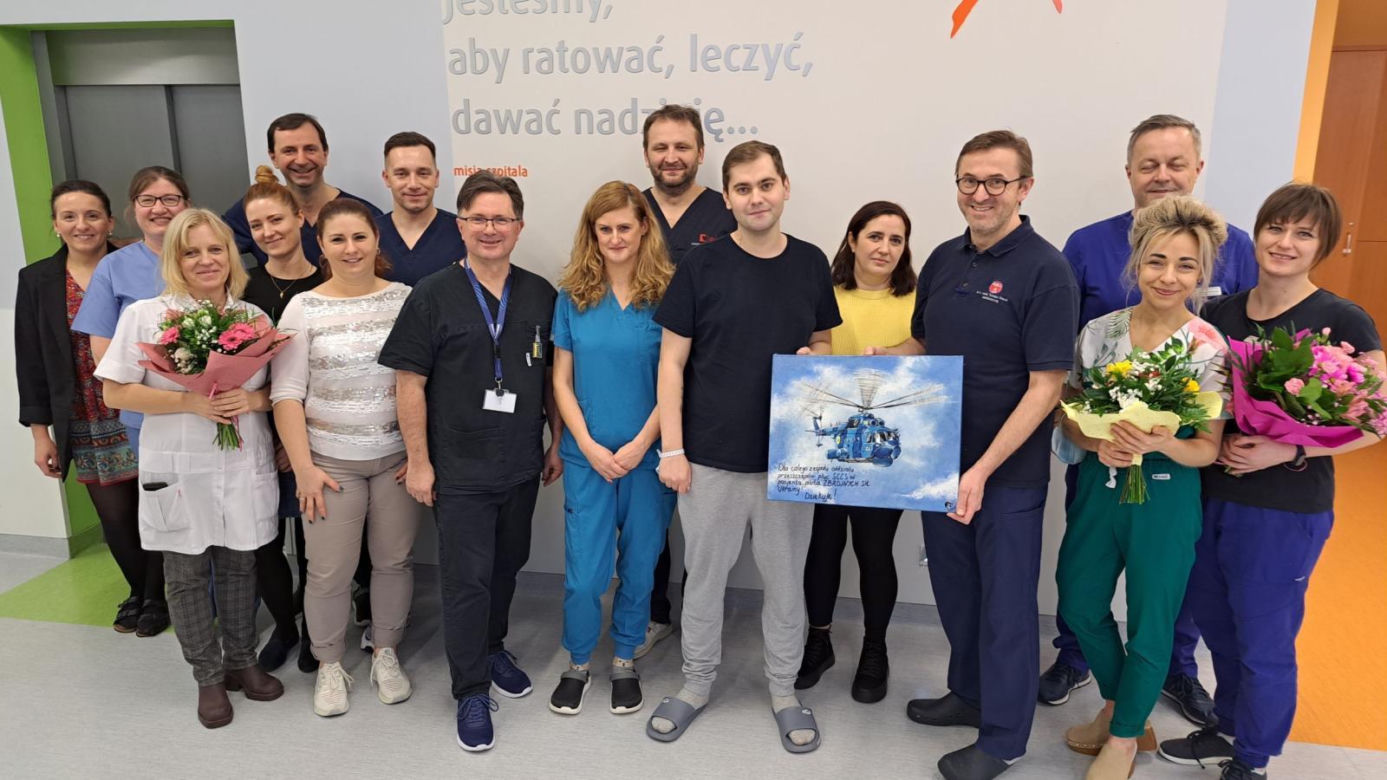 Ukraiński pilot przeszedł transplantację płuc w Śląskim Centrum Chorób Serca w Zabrzu