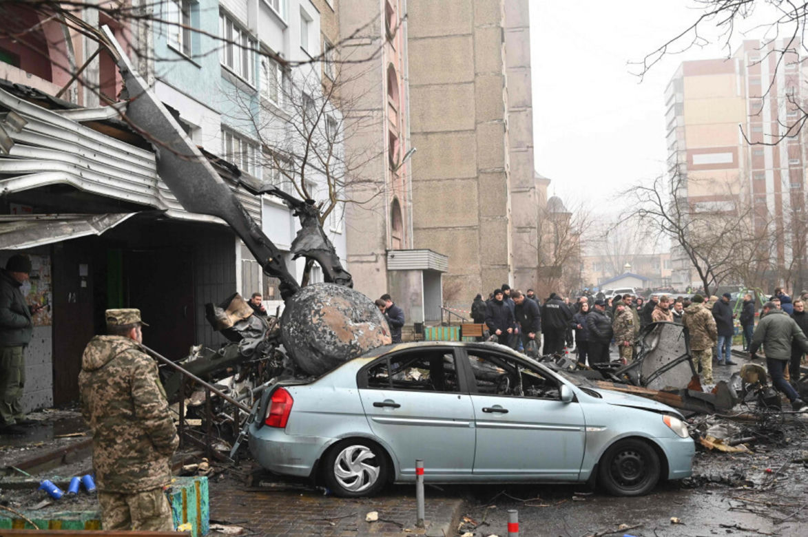 Ukraina. Katastrofa śmigłowca pod Kijowem