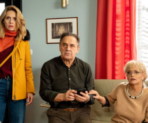 Barwy szczęścia odc. 2293. Malwina (Joanna Gleń), Jerzy (Bronisław Wrocławski), Małgorzata (Adrianna Biedrzyńska)