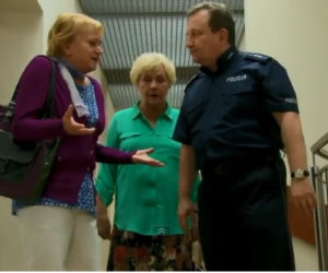 M jak miłość odc. 1091. Zośka Kisielowa (Małgorzata Różniatowska), Barbara Mostowiak (Teresa Lipowska), Staszek (Sławomir Holland)