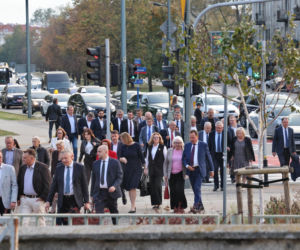 Spotkanie polityków PiS w siedzibie na ul.Nowogrodzkiej