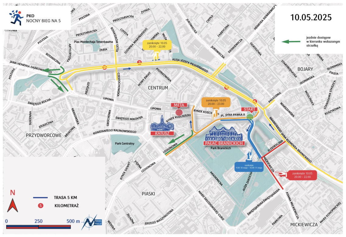 Białystok Półmaraton. Tak przebiega trasa biegów
