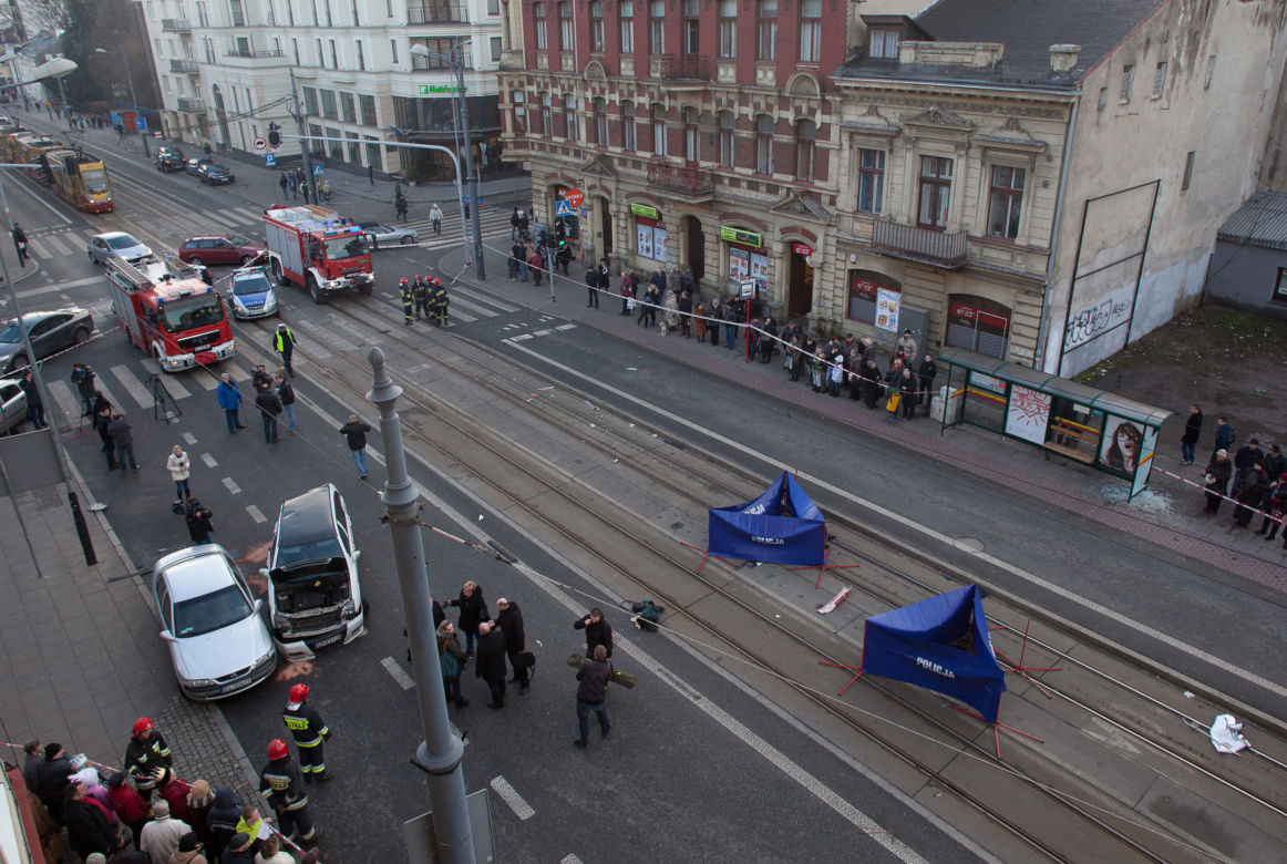 Wypadek tramwaju w Łodzi