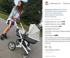 Natalia Siwiec z wózkiem