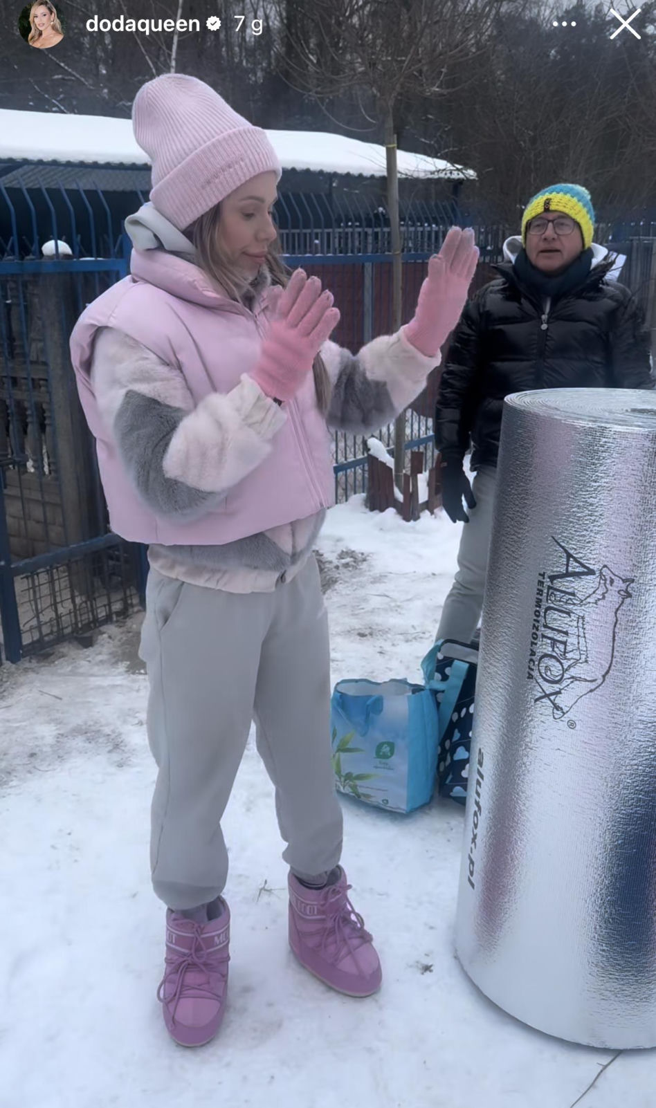 Doda ratuje psy przed mrozem