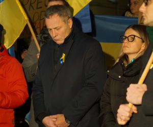 Wojna na Ukrainie. Bydgoszczanie protestowali przeciwko rosyjskiej agresji [ZDJĘCIA]