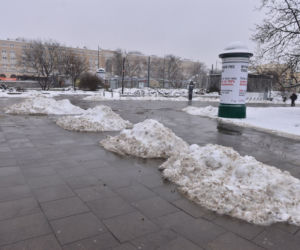 Potężna śnieżyca zasypała Warszawę