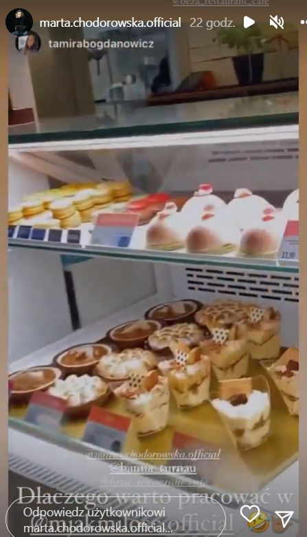 M jak miłość na planie. ciastka dla Julii