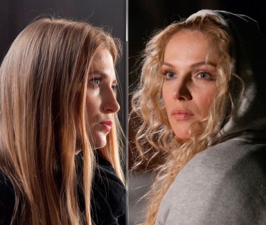 Przyjaciółki odcinek 101, Patrycja (Joanna Liszowska), Edyta (Paulina Chapko)
