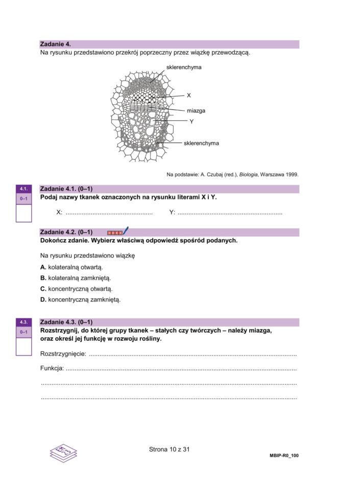 Arkusze matura próbna z biologii 14.01.2026