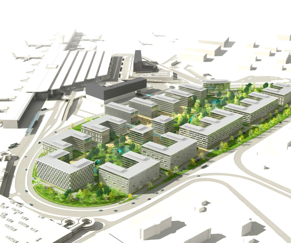 Chopin Airport City. Miasteczko biznesowe na lotnisko Chopina 
