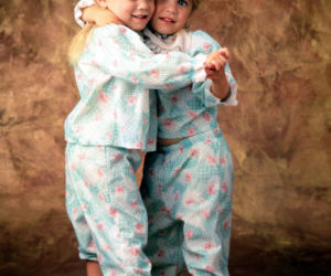 Mary-Kate i Ashley Olsen w dzieciństwie