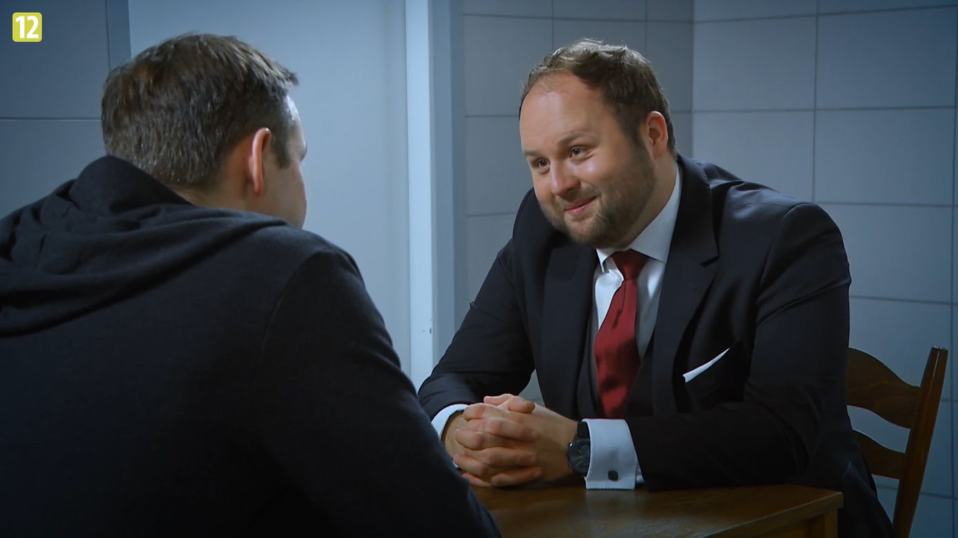 Barwy szczęścia, odc. 2655: Klemens (Sebastian Perdek), Bruno (Lesław Żurek)