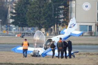 Samolot zarył w ziemię! Niebezpieczny incydent na warszawskim lotnisku