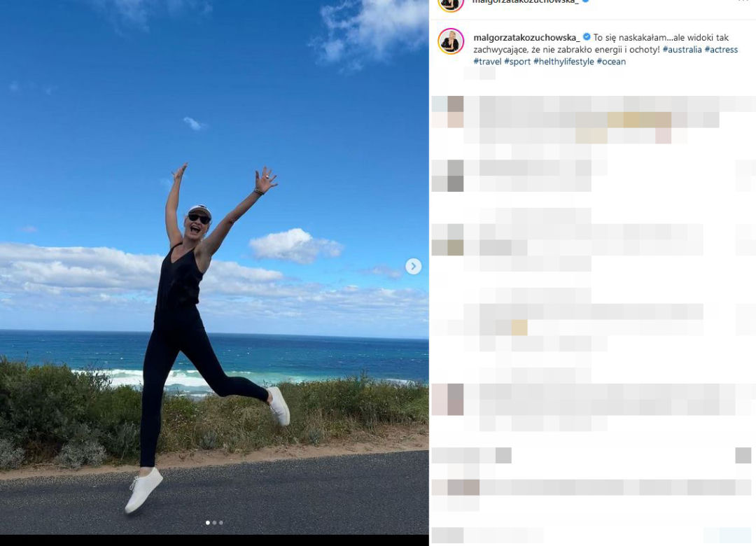 Małgorzata Kożuchowska w Australii