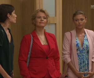 Barwy szczęścia odc. 2397. Celina (Orina Krajewska), Sławka (Ewelina Serafin), Sandra (Joanna Opozda)