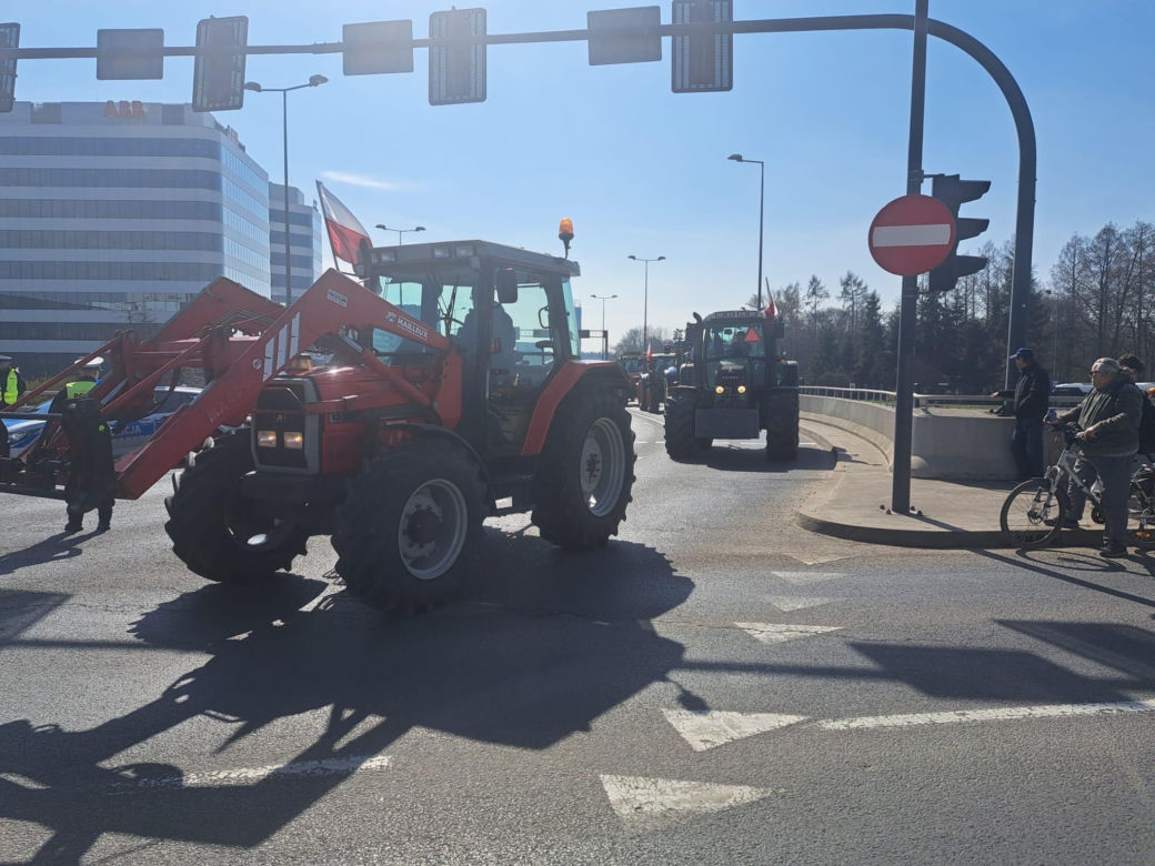 Protest rolników w Krakowie. 20.03.2024