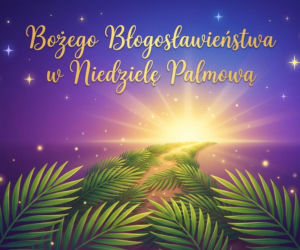 Kartka na Niedzielę Palmową