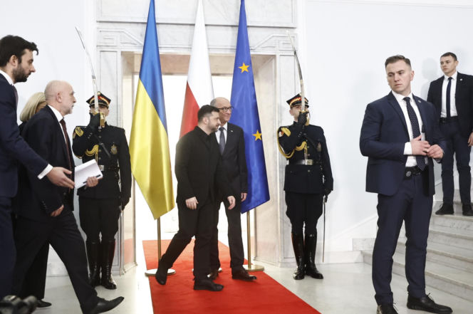 Wołodymyr Zełenski w polskim Sejmie